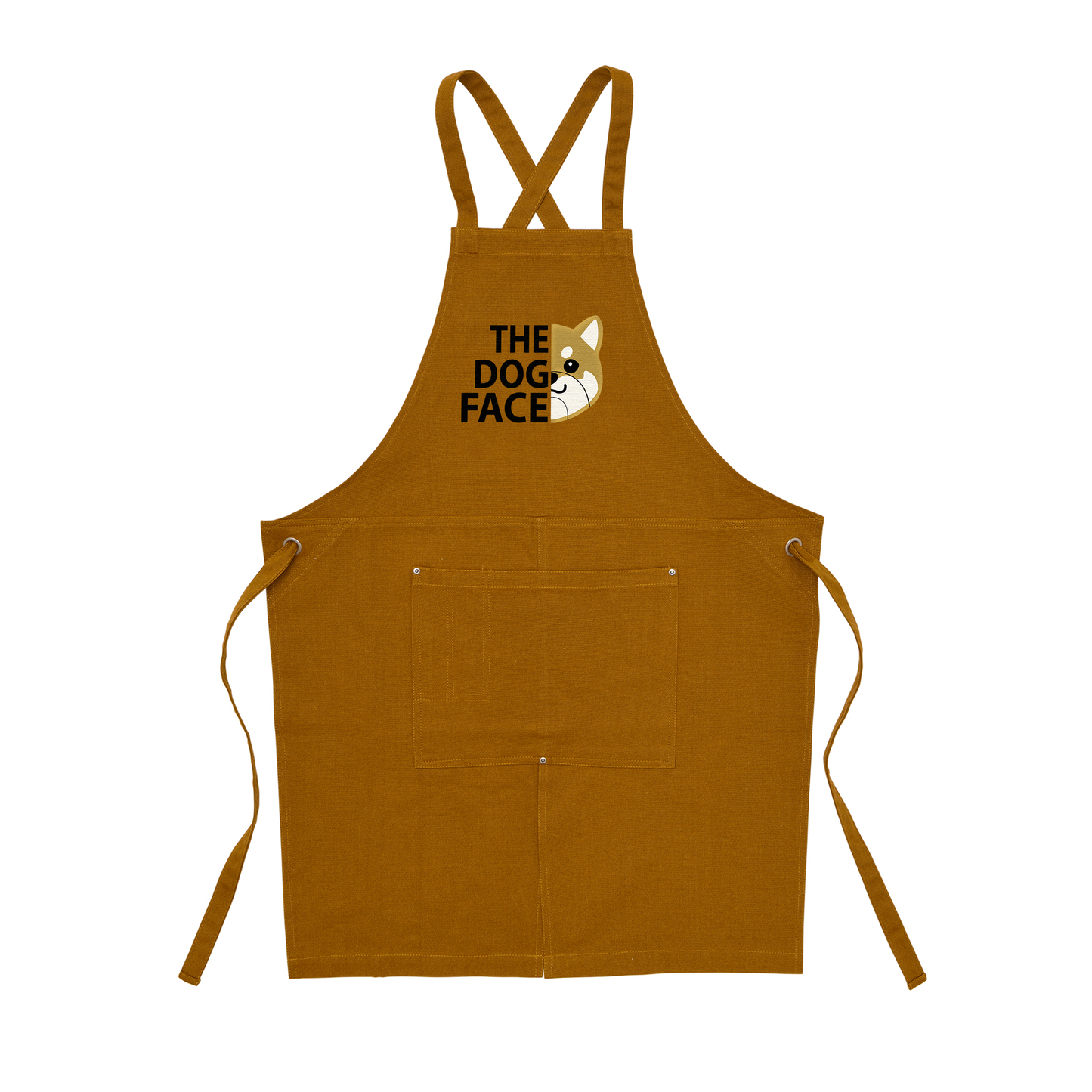 犬エフロン ツイル エプロンいぬ 犬イラスト 柴犬 THE DOG FACE2