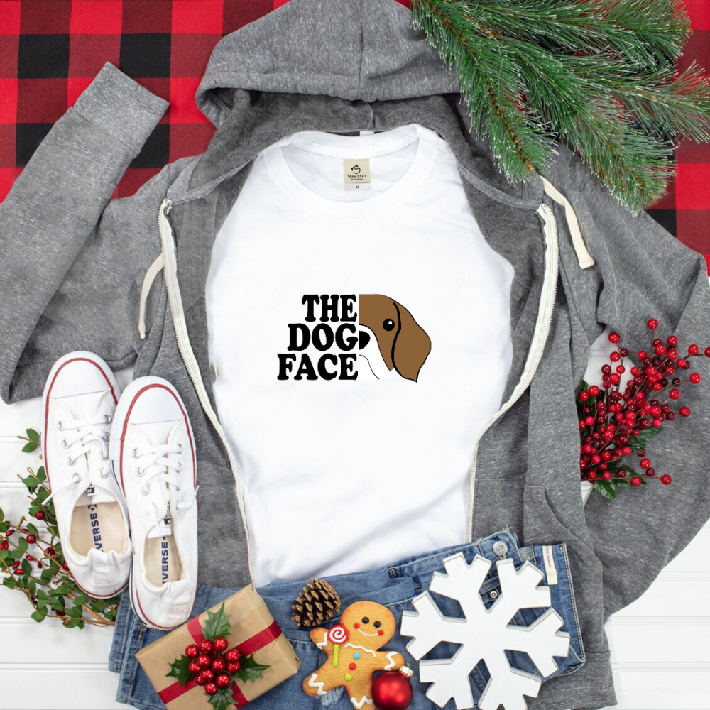 犬 tシャツ 犬イラスト THE DOG FACE |アダルト&キッズサイズ.