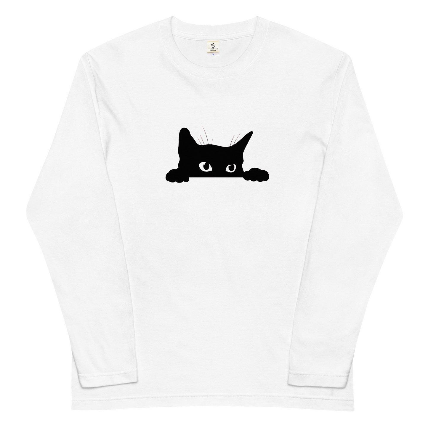 猫 ロン t 猫 長袖 t シャツ ねこ 可愛い猫イラスト.