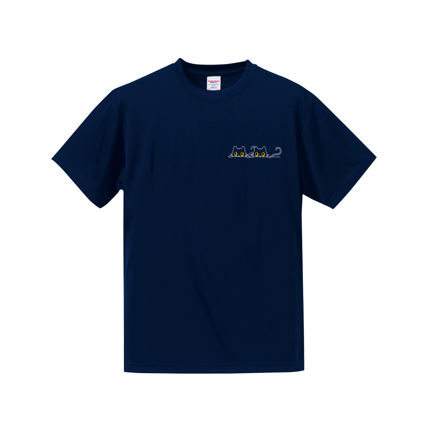 猫tシャツ ドライTシャツ シルキータッチTシャツ ねこ 猫イラスト おもしろ tシャツ にゃんポイント