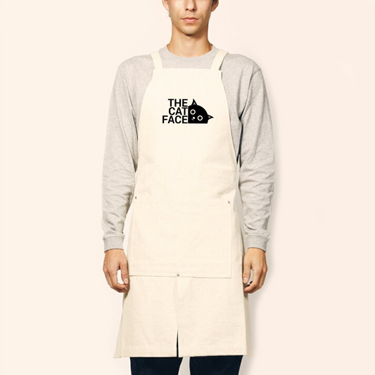猫エフロン ツイル エプロン ねこ 猫イラスト THE CAT FACE-1.