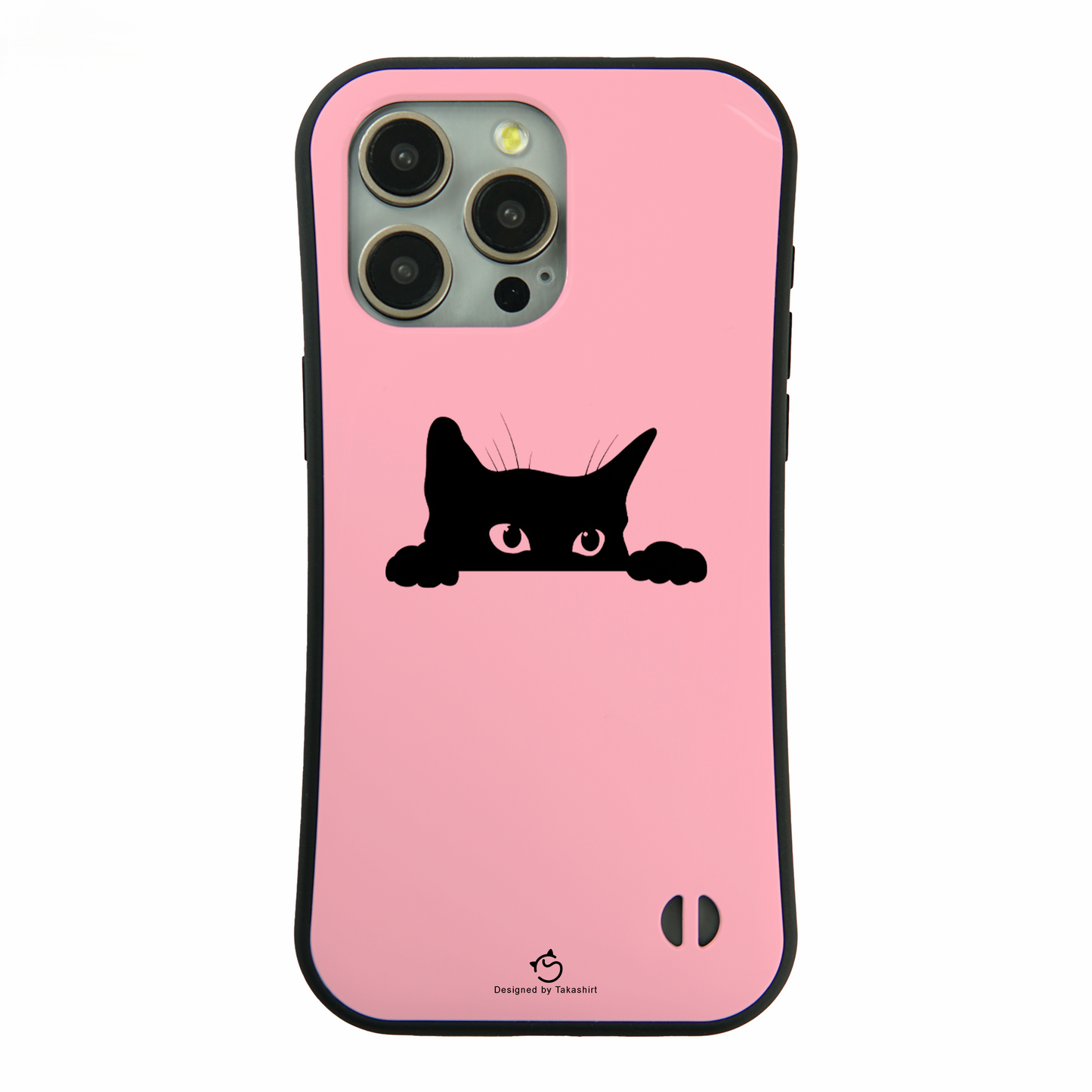 ケース ねこ 猫イラスト 可愛い黒い猫 2 スマホ ケース iPhone8, SE2, SE3 ~ ケース iPhone16シリーズ