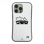 ケース ねこ 猫イラスト 可愛い黒い猫 3 スマホ ケース iPhone8, SE2, SE3 ~ ケース iPhone17シリーズ