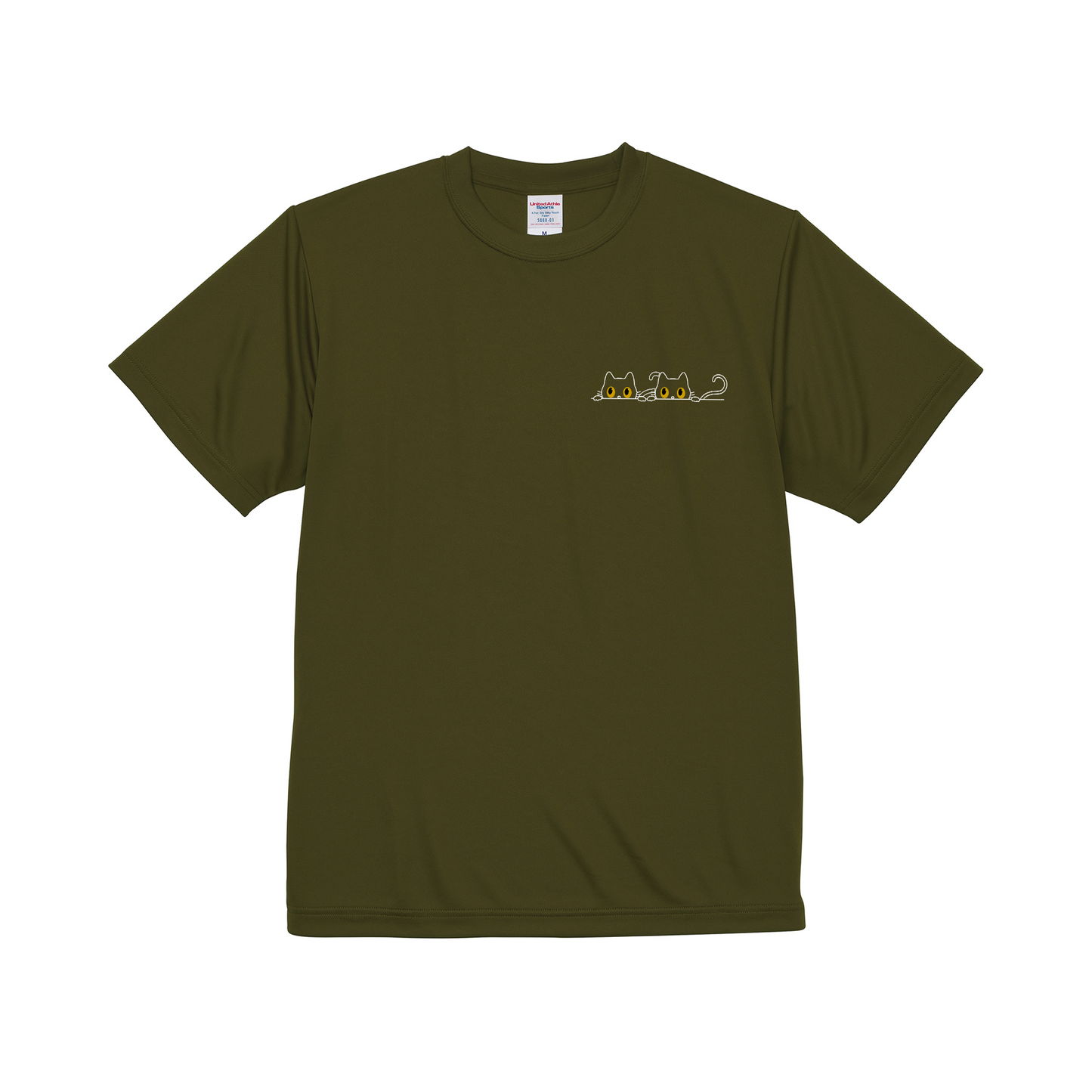 猫tシャツ ドライTシャツ シルキータッチTシャツ ねこ 猫イラスト おもしろ tシャツ にゃんポイント
