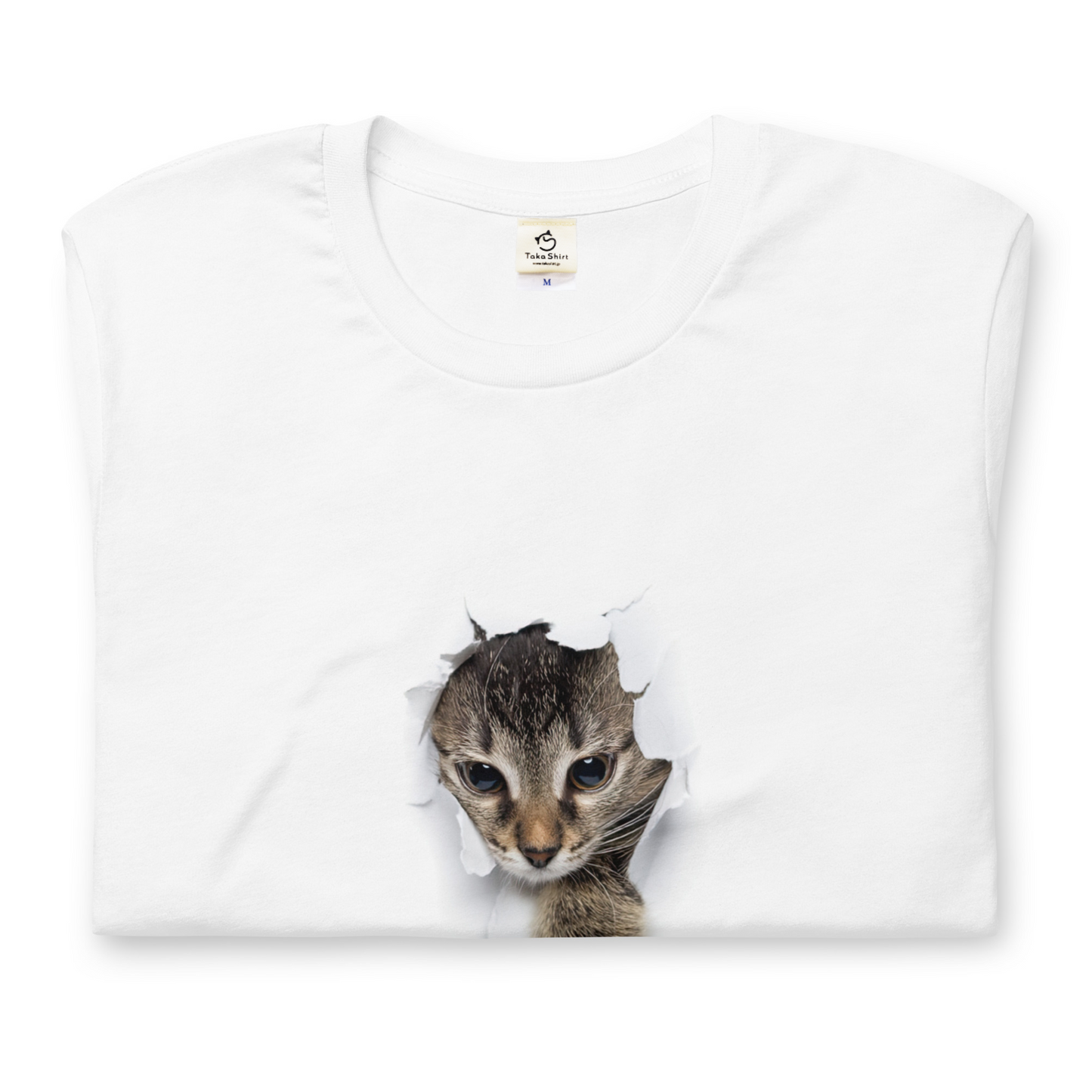 猫tシャツ ねこ 猫イラスト 3D CAT 8 可愛い|アダルト&キッズサイズ.