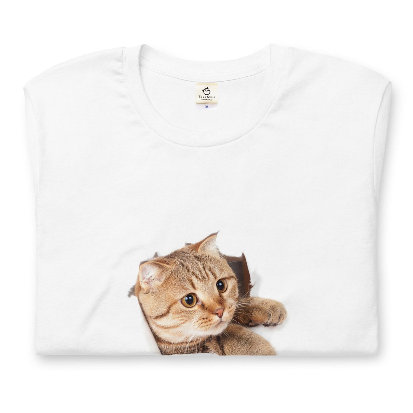猫tシャツ ねこ 猫イラスト3D CAT 5 可愛い|アダルト&キッズサイズ.