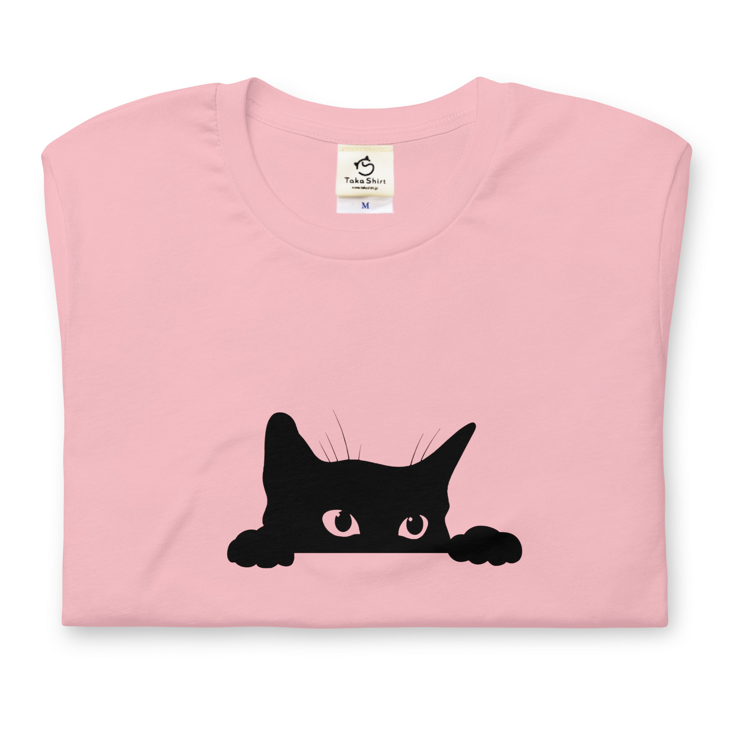 猫tシャツ ねこ 可愛い猫イラスト 黒猫|アダルト&キッズサイズ.