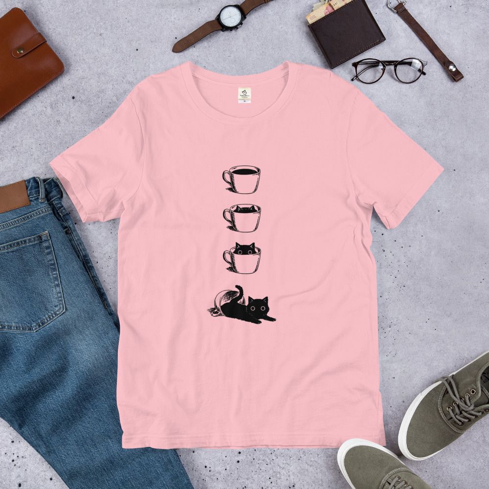 猫tシャツ ねこ 猫イラスト 猫カフェ2 |アダルト&キッズサイズ.