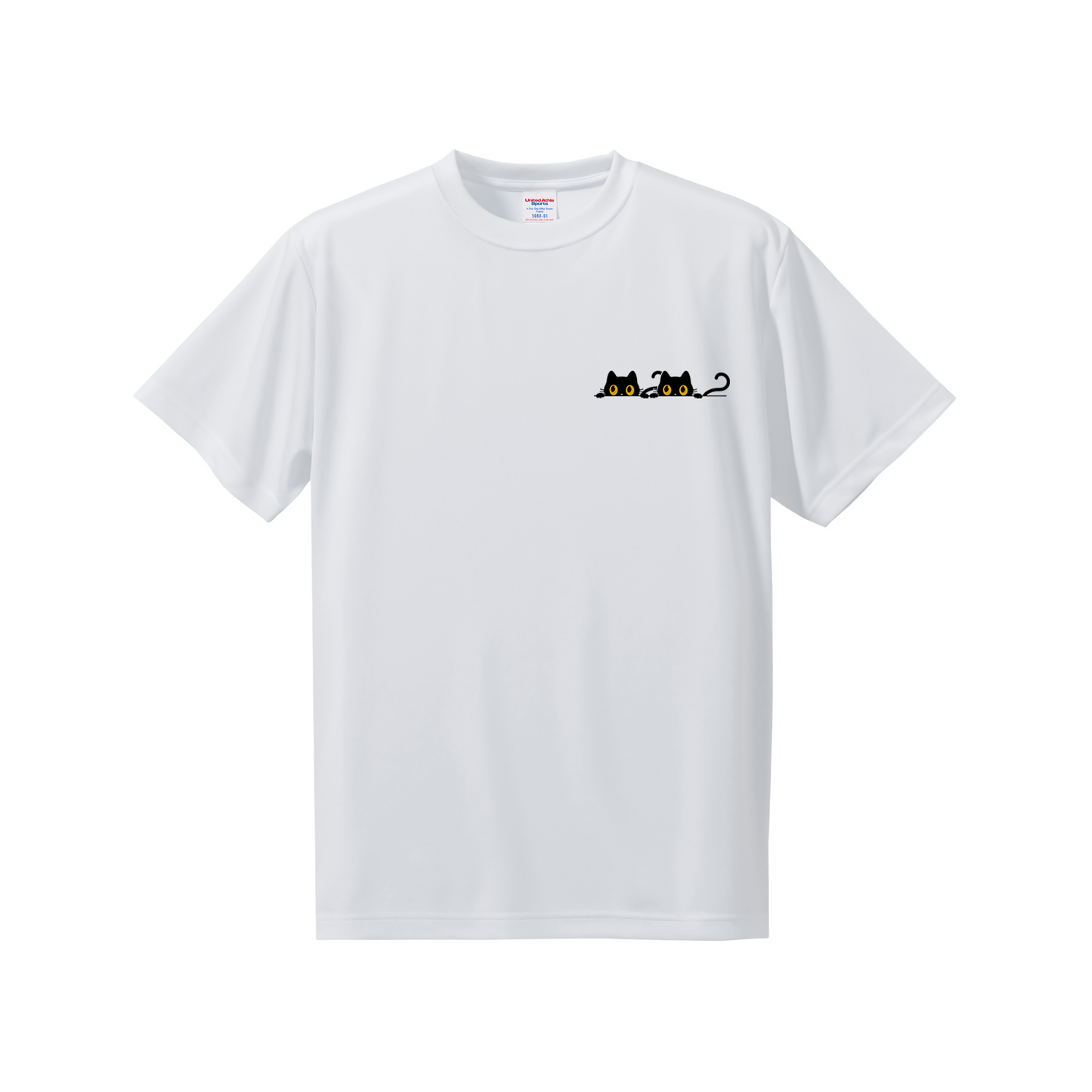 猫tシャツ ドライTシャツ シルキータッチTシャツ ねこ 猫イラスト おもしろ tシャツ にゃんポイント