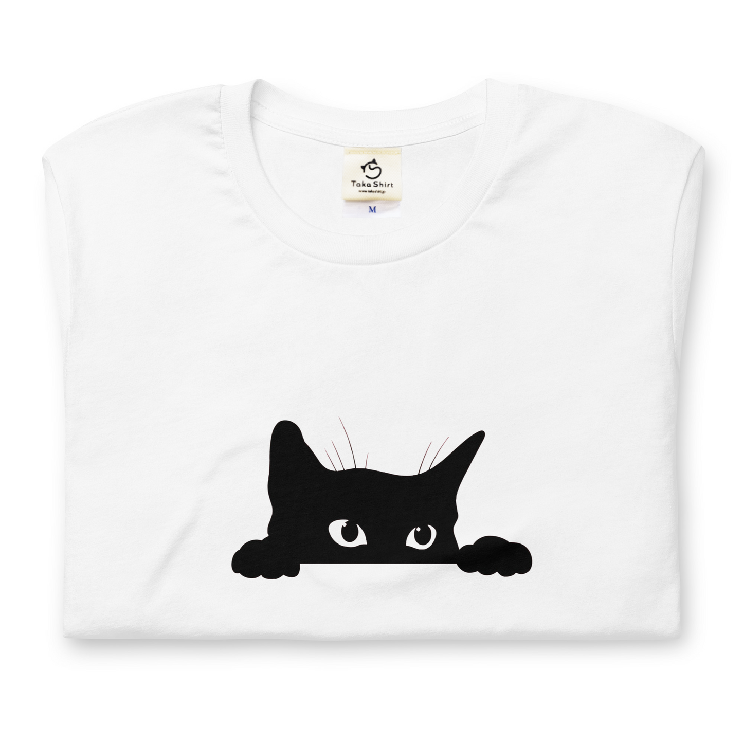猫tシャツ ねこ 可愛い猫イラスト 黒猫|アダルト&キッズサイズ.