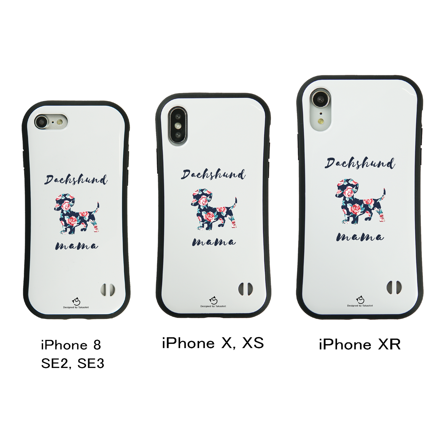 ケース いぬ 犬 イラスト ダックス フンド ママ Dachshund mama スマホ ケース iPhone8, SE2, SE3 ~ ケース iPhone16シリーズ