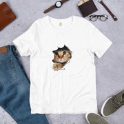 猫tシャツ ねこ 猫イラスト 3D CAT1 可愛い|アダルト&キッズサイズ