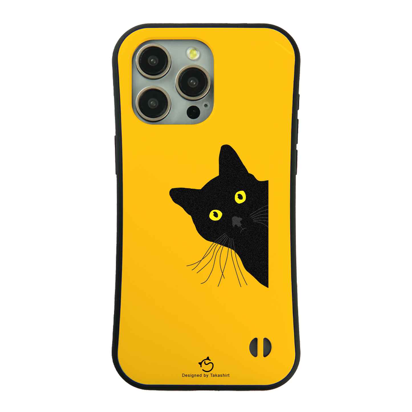 ケース ねこ 猫イラスト覗き見する猫 スマホ ケース iPhone8, SE2, SE3 ~ ケース iPhone16シリーズ