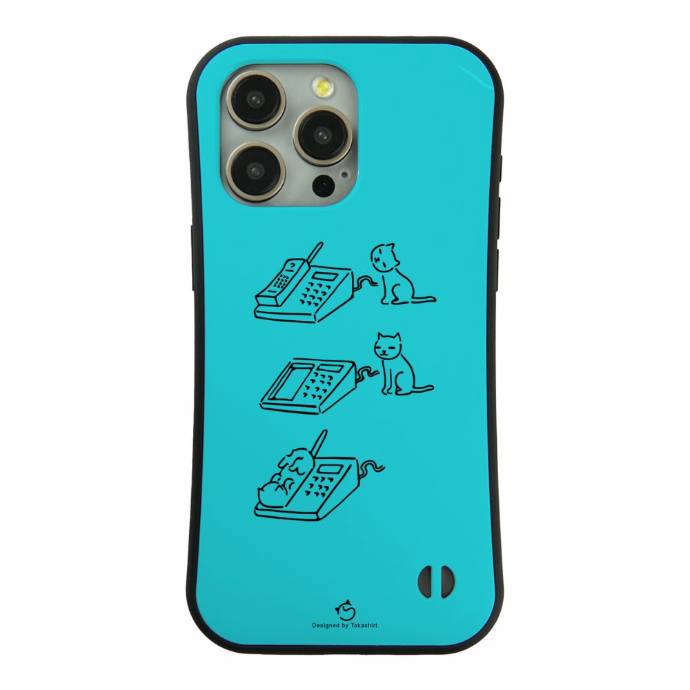 ケース ねこ 猫イラスト電話猫 スマホ ケース iPhone8, SE2, SE3 ~ ケース iPhone16セリア.