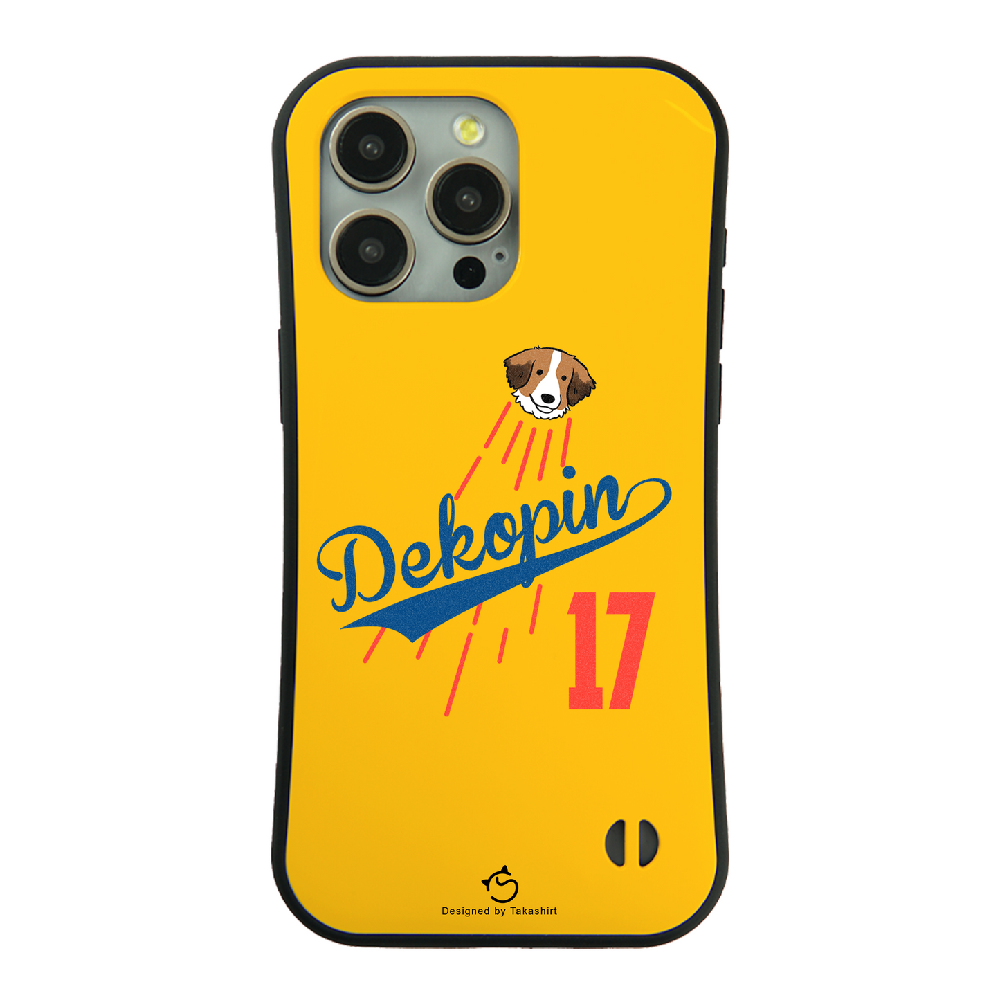 デコピン ケース いぬ 犬 コーイケルホンディエイラスト Dekopin スマホ ケース iPhone8, SE2, SE3 ~ ケース iPhone16セリア