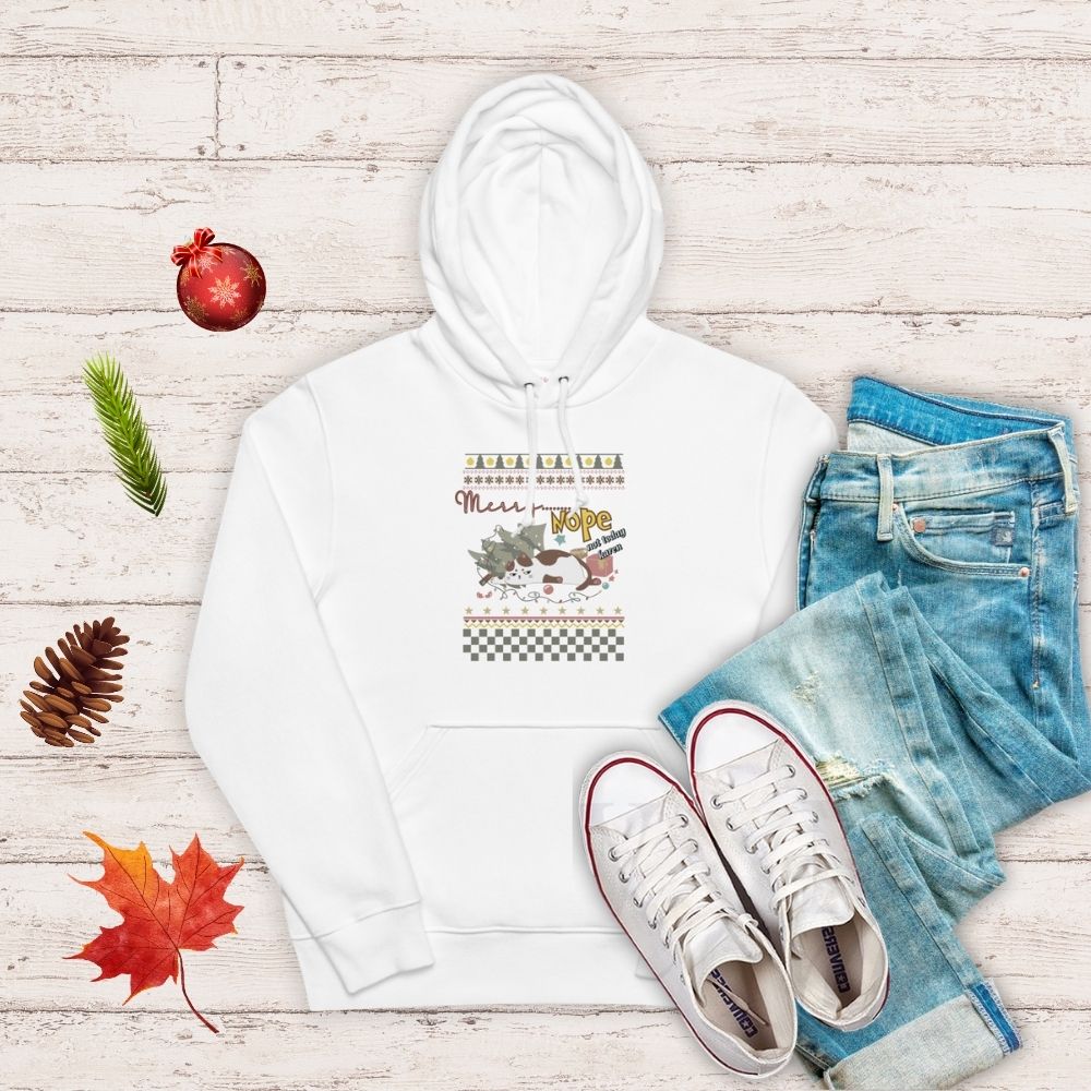 【クリスマス限定商品】猫 パーカー ねこ かわいい 猫イラスト 猫クリスマス.