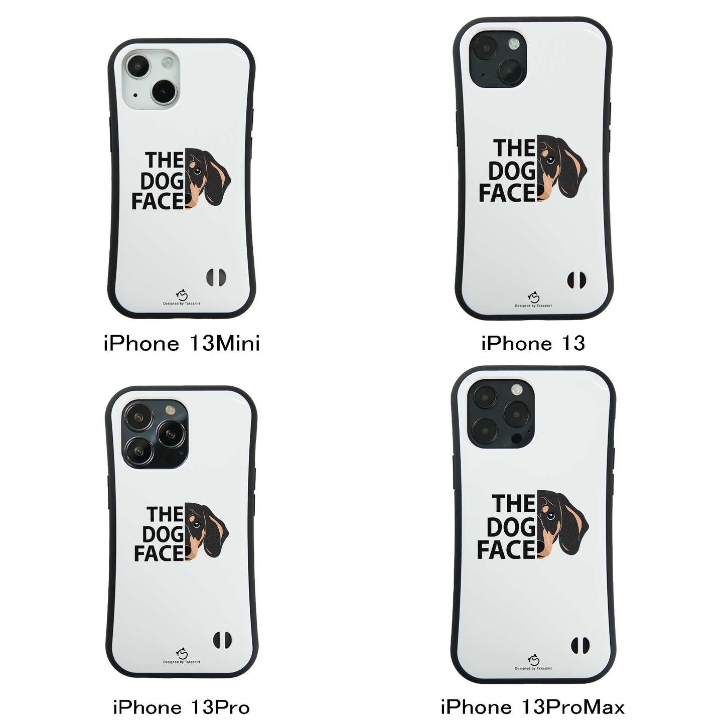 ケース いぬ 犬 イラスト ダックス フンド THE DOG FACE スマホ ケース iPhone8, SE2, SE3 ~ ケース iPhone16シリーズ