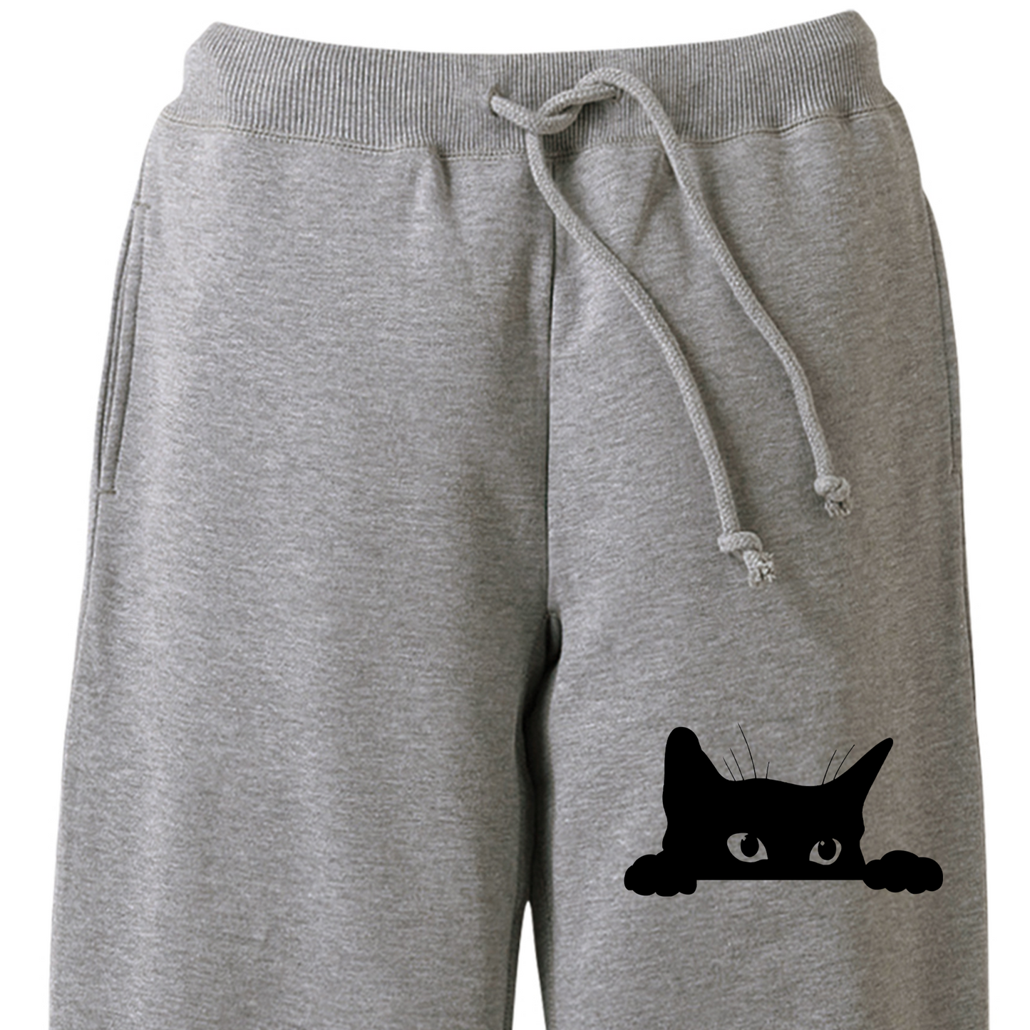 猫 スウェット パンツ ねこ かわいい 猫イラスト 可愛い黒い猫 2.