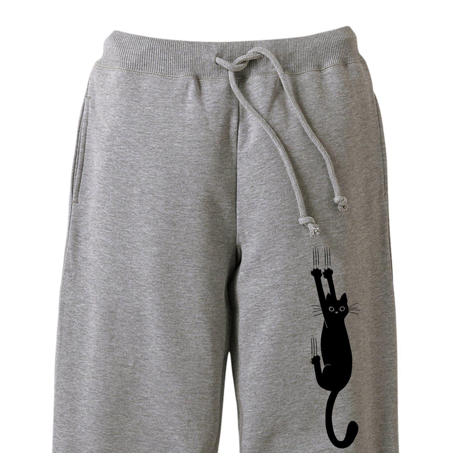 猫 スウェット パンツ ねこ かわいい 猫イラスト 引っ掻く猫 1.