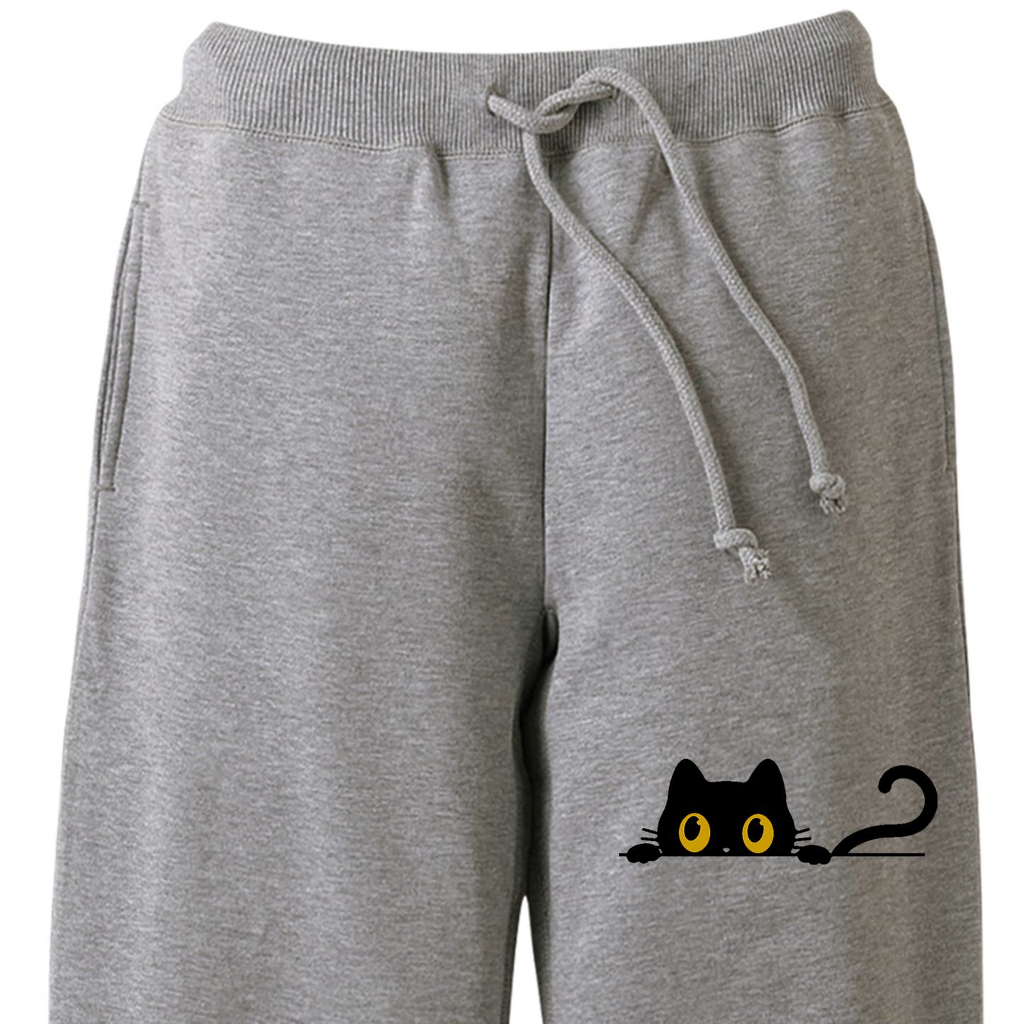 猫 スウェット パンツ ねこ かわいい 猫イラスト ハチワレ猫 ?.