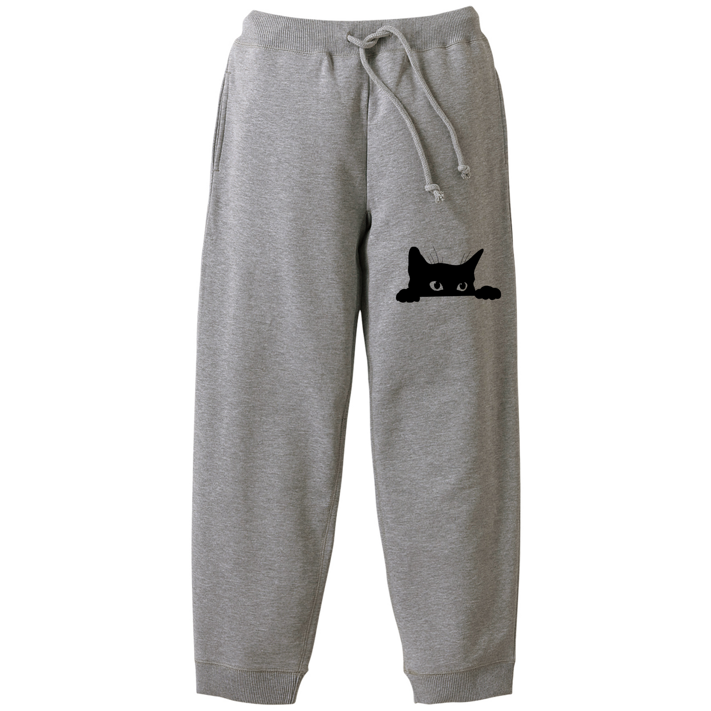 猫 スウェット パンツ ねこ かわいい 猫イラスト 可愛い黒い猫 2.