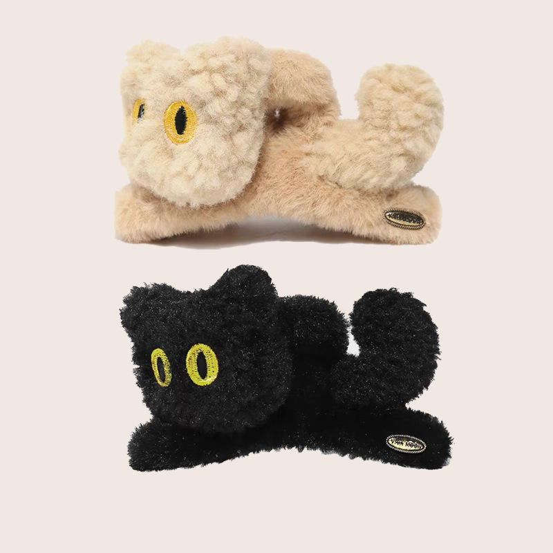猫ヘアクリップ クリスマス猫爪とぎクリップ 猫 べっ甲 女の子 (割引クーポン対象外).