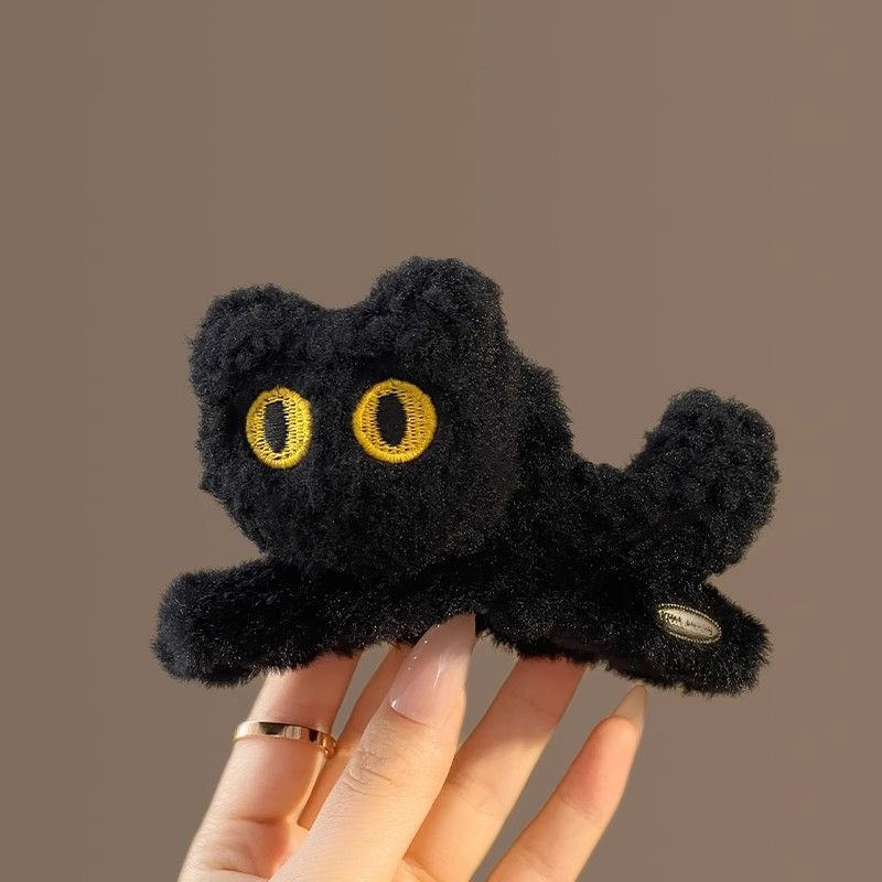 猫ヘアクリップ クリスマス猫爪とぎクリップ 猫 べっ甲 女の子 (割引クーポン対象外).