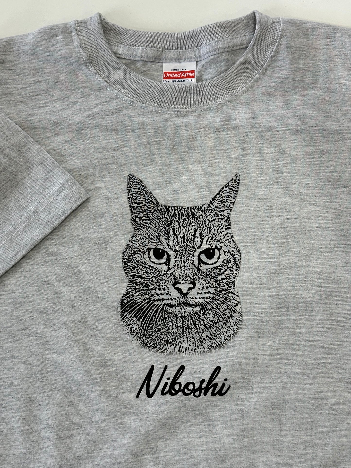 【名入れ&写真入れ】うちの子 オリジナTシャツ ル アート写真ビッグプリント お誕生日 クリスマス 母の日プレゼント ペット猫 犬 名入れ.