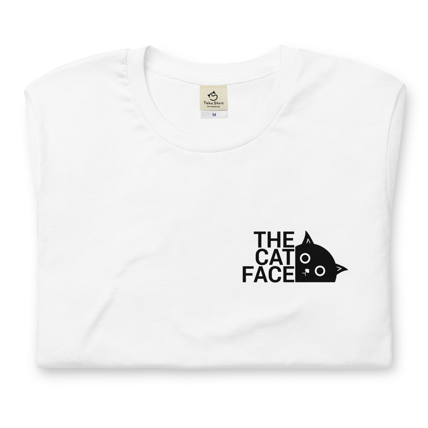 猫tシャツ ねこ 猫イラスト おもしろ tシャツ かわいい THE CAT FACE|アダルト&キッズサイズ.
