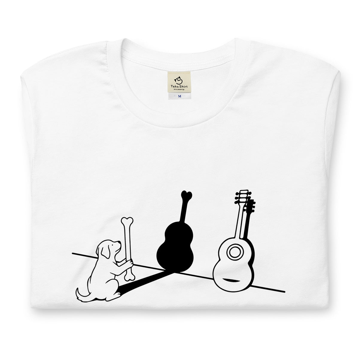 犬ギター 犬Tシャツ|音楽好きに人気