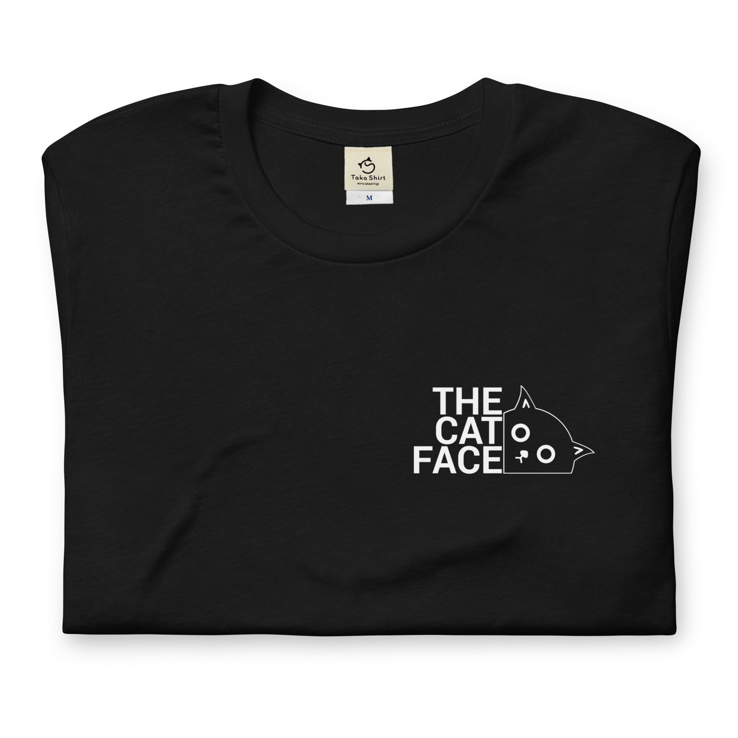 猫tシャツ ねこ 猫イラスト おもしろ tシャツ かわいい THE CAT FACE|アダルト&キッズサイズ.