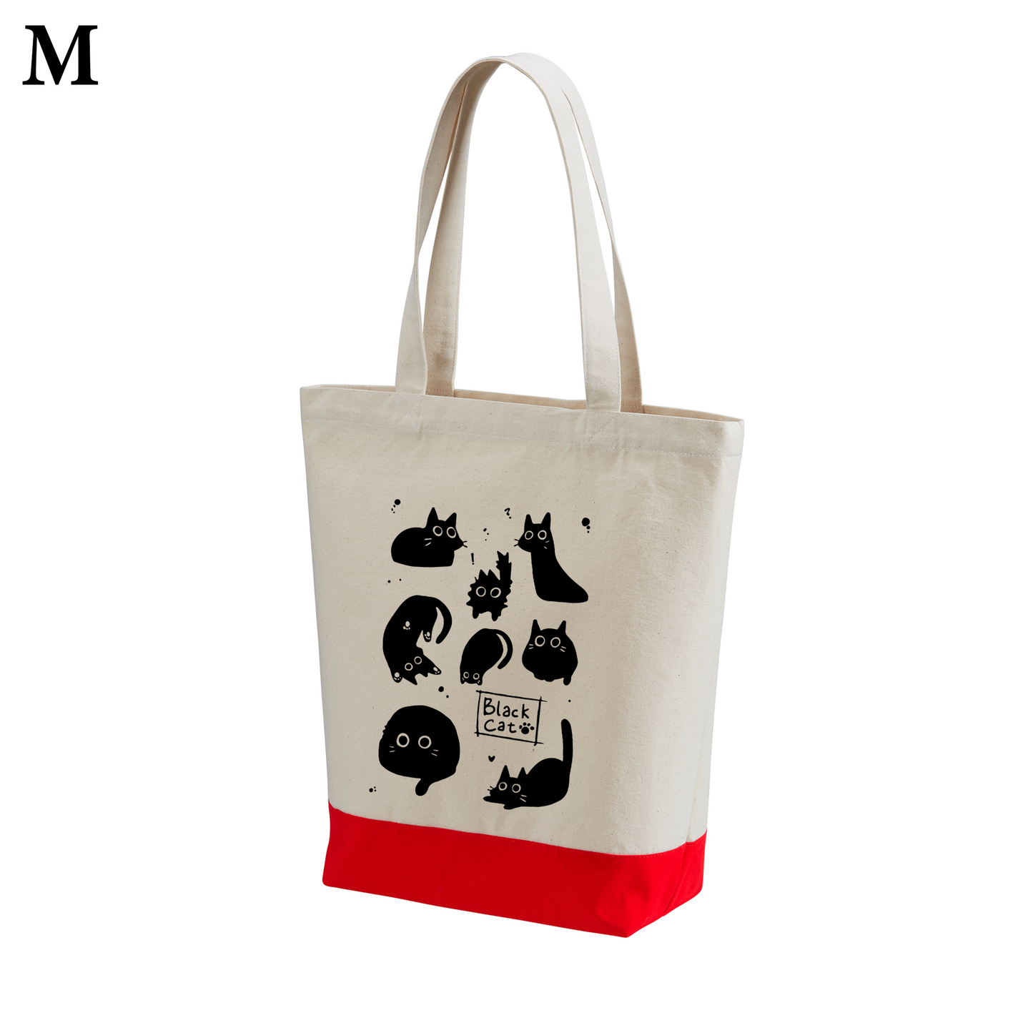 猫トート バッグ 猫 エコ バッグ Black Cat 黒猫.