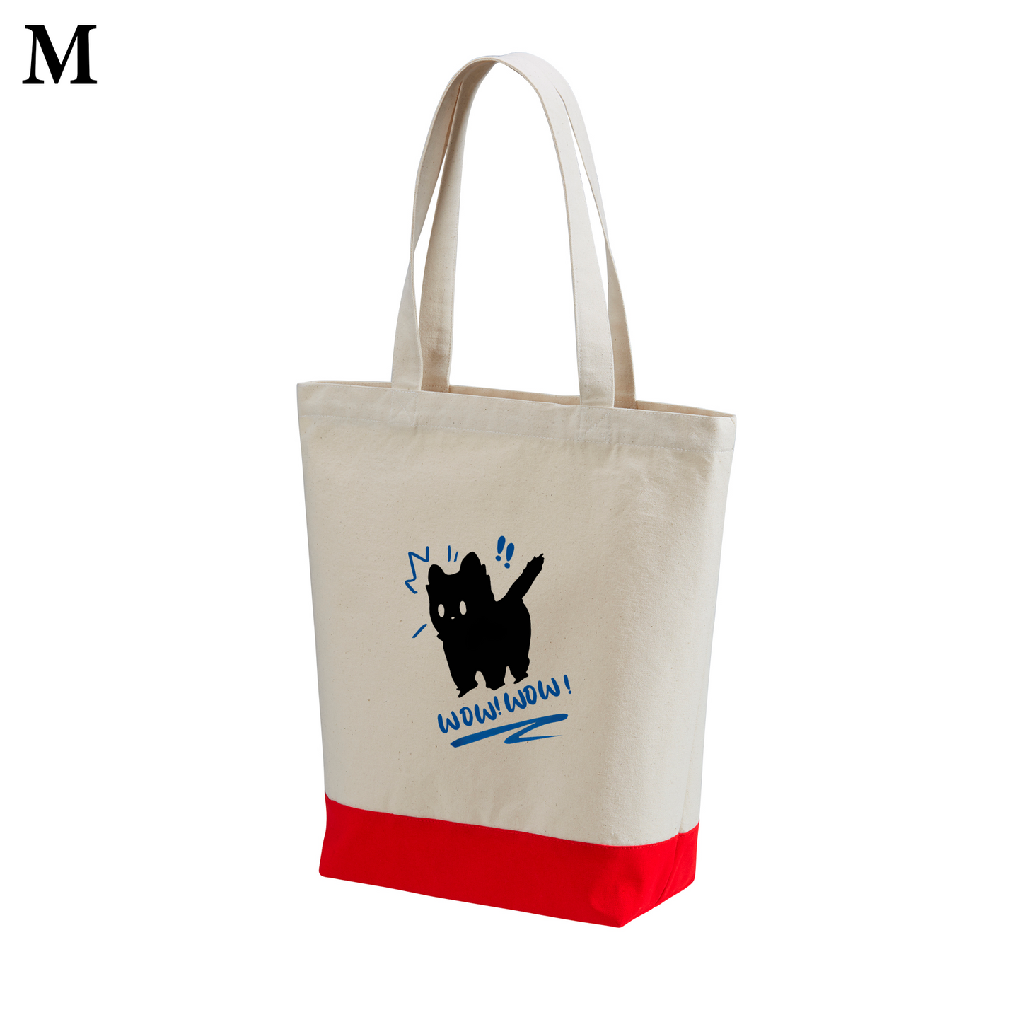 猫トート バッグ 猫 エコ バッグ WOW! ビックリした!.