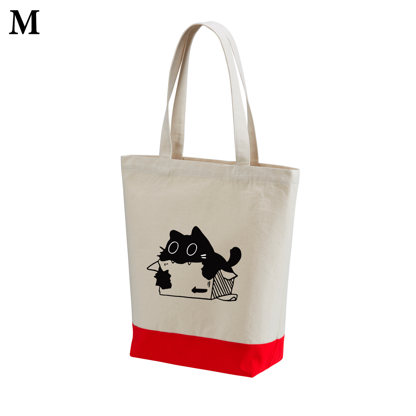猫トート バッグ 猫 エコ バッグ 段ボールが好きな猫.