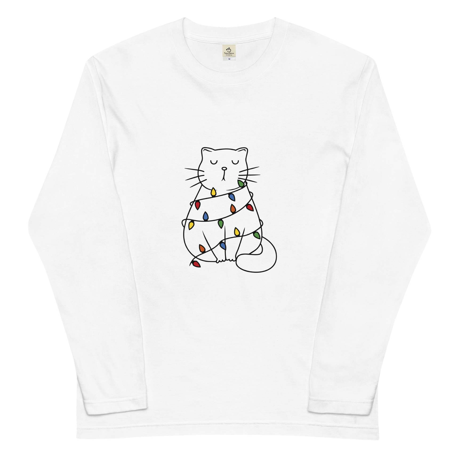 【クリスマス限定商品】猫 ロン t 猫 長袖 t シャツ ねこ 猫イラスト 猫クリスマス.