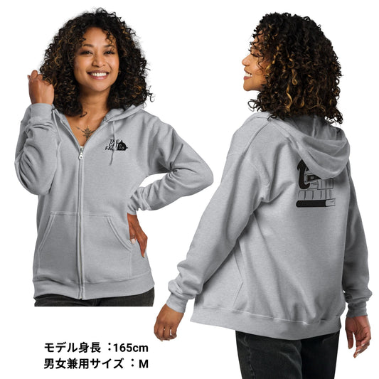 猫 フルジップ パーカ ねこ かわいい 猫イラスト The Cat Face & BOOK CAT |フロント&バックプリント.