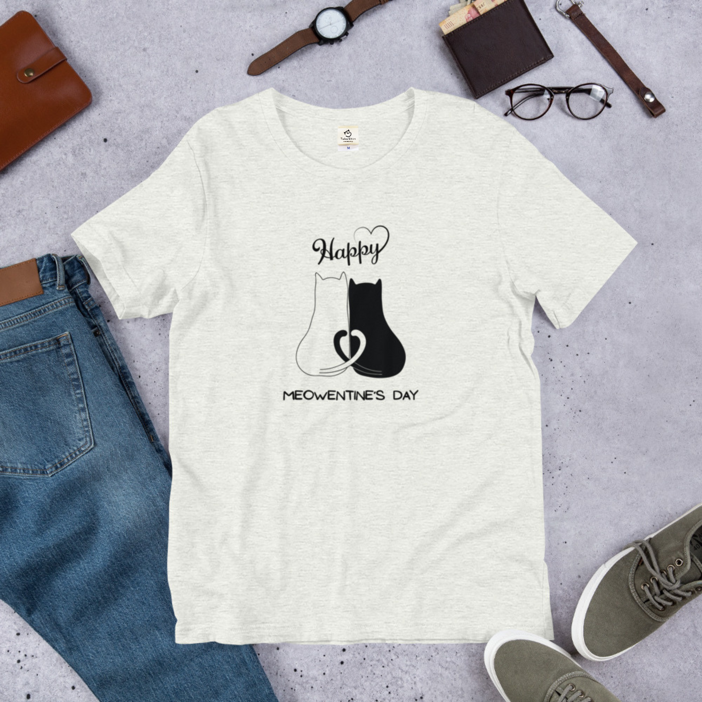【バレンタイン限定】猫tシャツ ねこ 猫イラスト|アダルト&キッズサイズ.