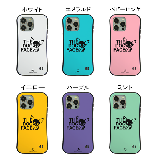 ケース いぬ 犬 イラスト チワワ THE DOG FACE スマホ ケース iPhone8, SE2, SE3 ~ ケース iPhone17シリーズ