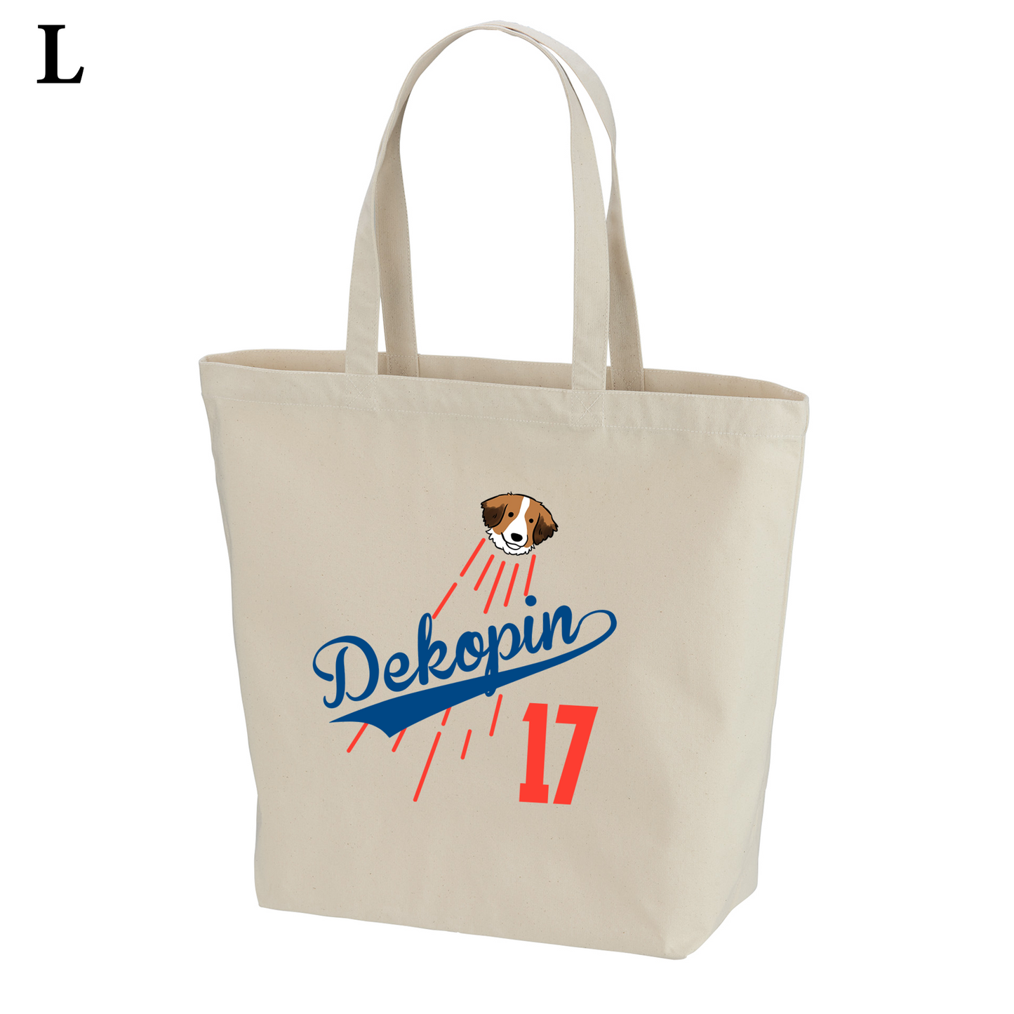 犬トート バッグ 犬 エコ バッグ コーイケルホンディエ Dekopin 17.