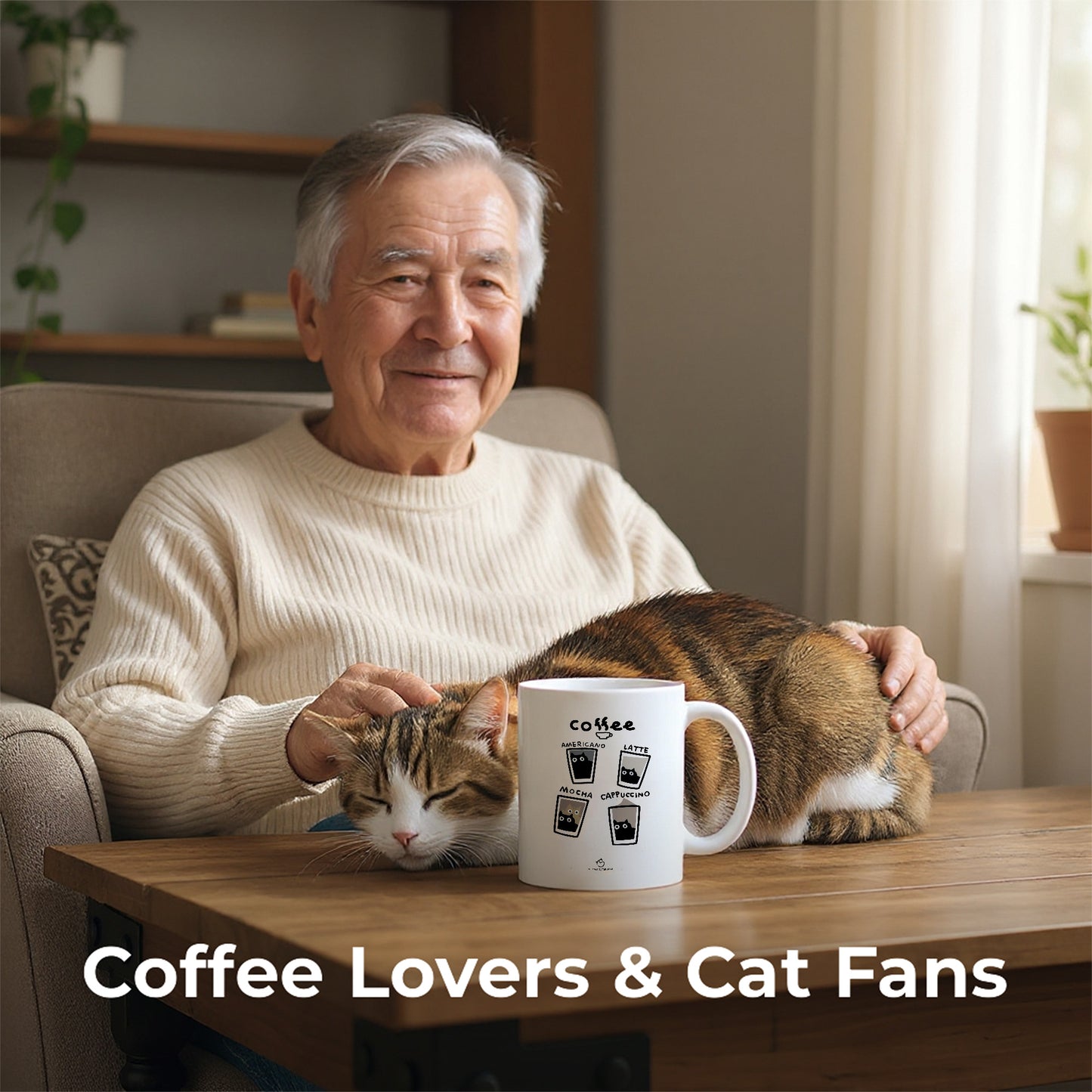 マグカップ 猫イラスト 猫コーヒー |猫好きにおすすめの面白い猫グッズ プレゼントにも最適