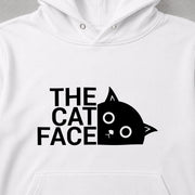 THE CAT FACE 猫 アウトドア ドームロゴ おもしろ パーカー |フロントプリント