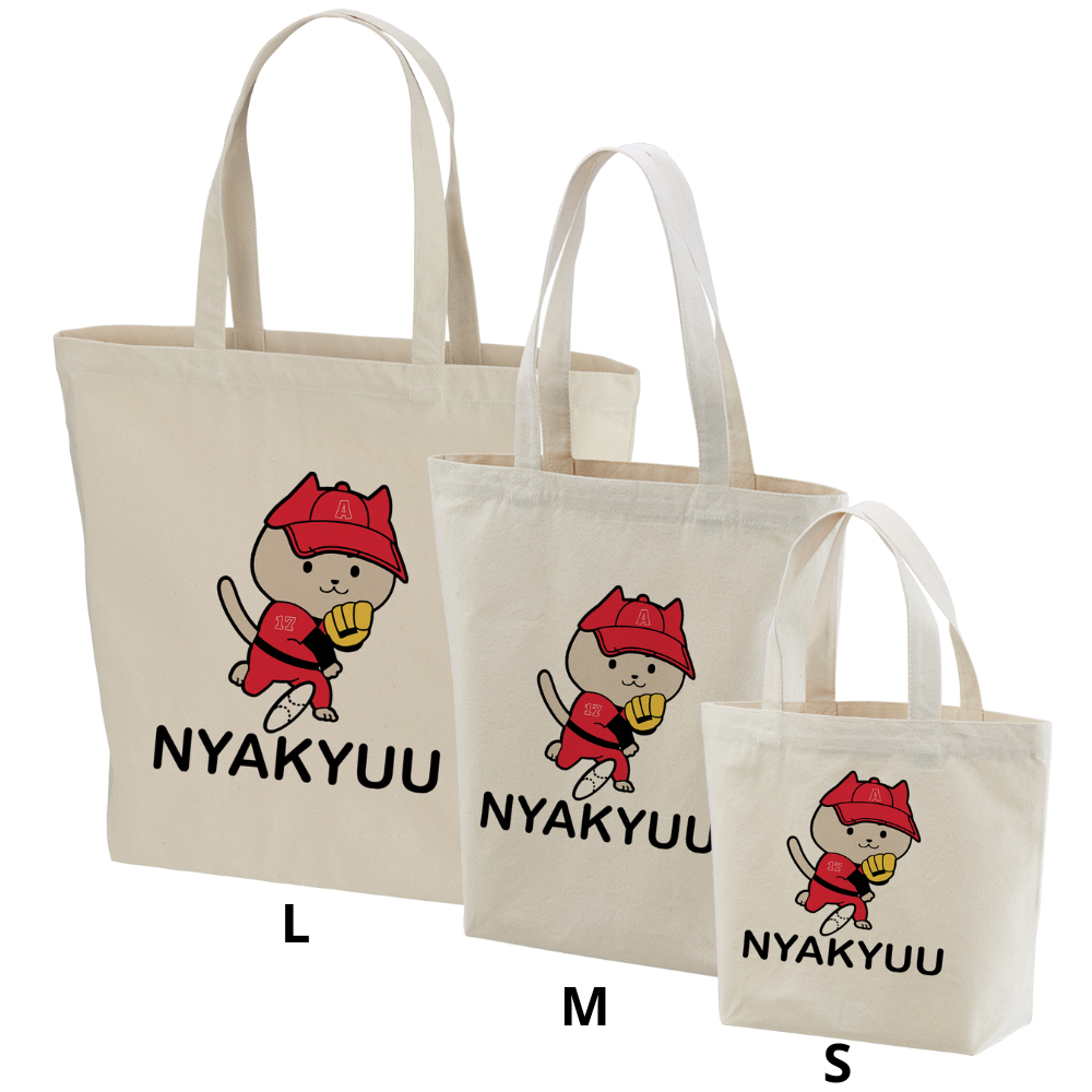 猫トート バッグ 猫 エコ バッグ 野球.