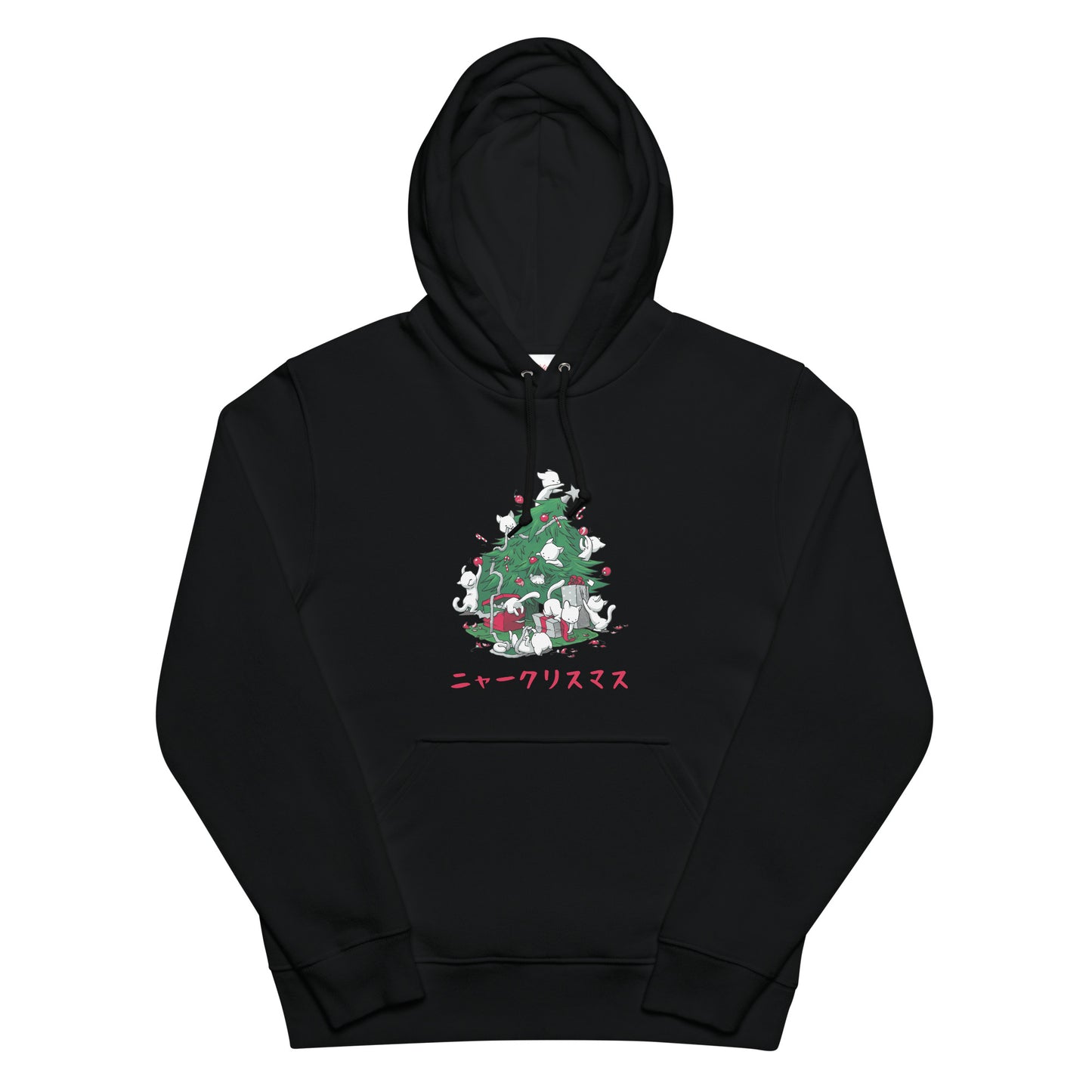 【クリスマス限定商品】猫 パーカー ねこ かわいい 猫イラスト 猫クリスマス.