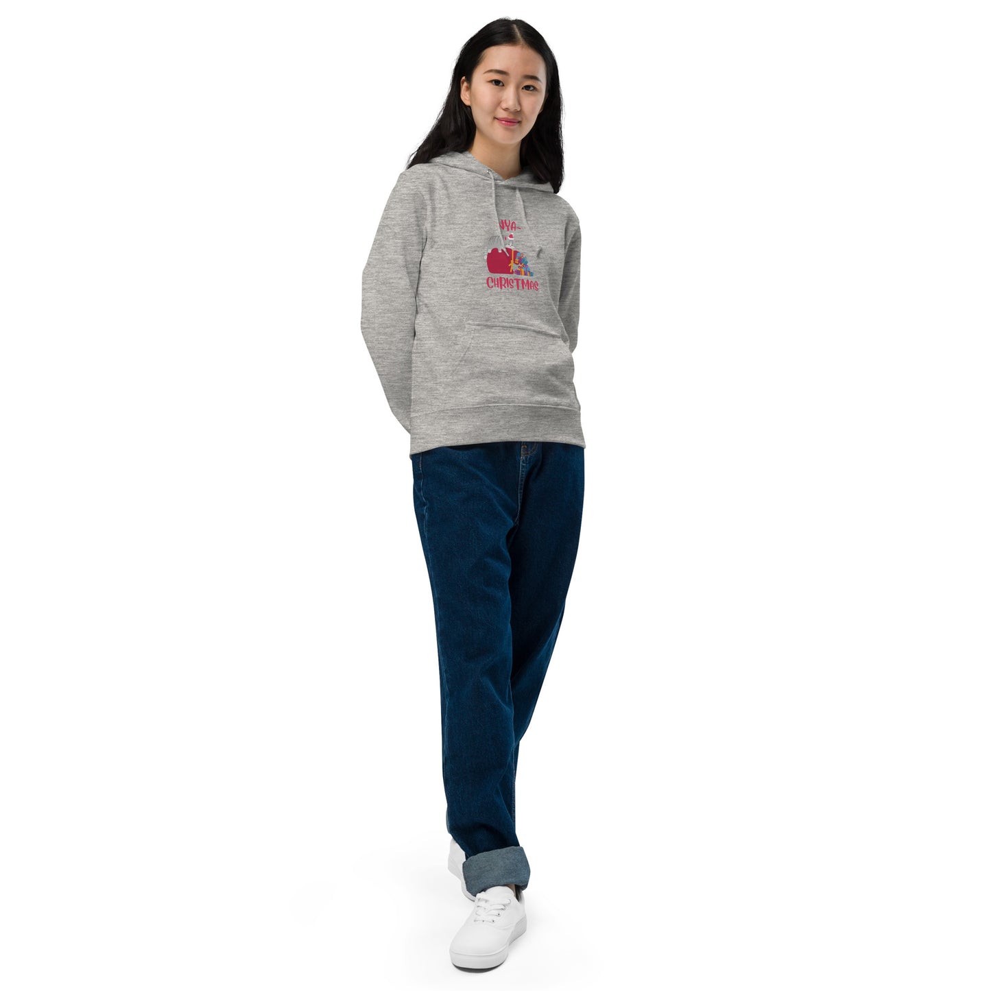 【クリスマス限定商品】猫 パーカー ねこ かわいい 猫イラスト 猫クリスマス.