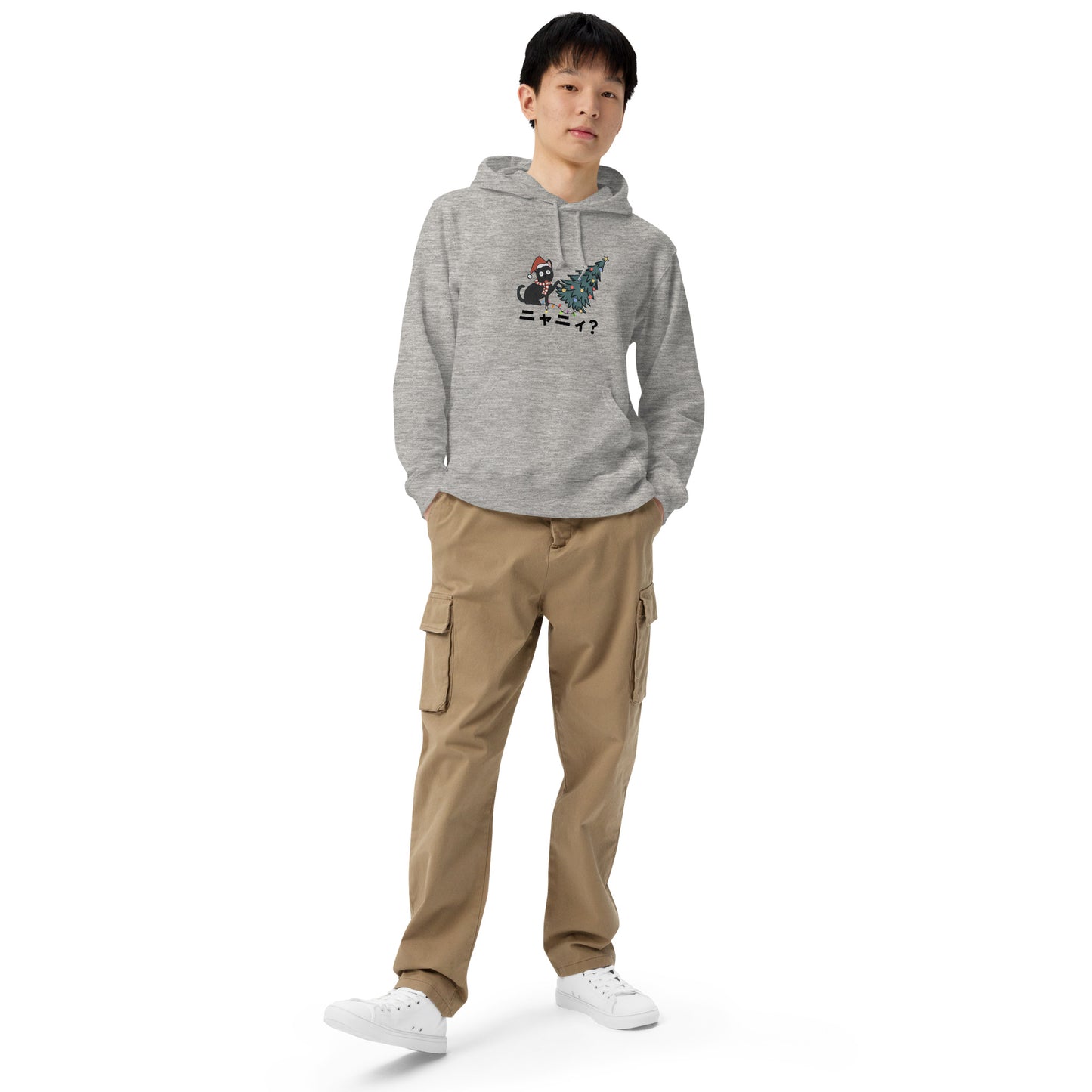 【クリスマス限定商品】猫 パーカー ねこ かわいい 猫イラスト ニャーニー?.