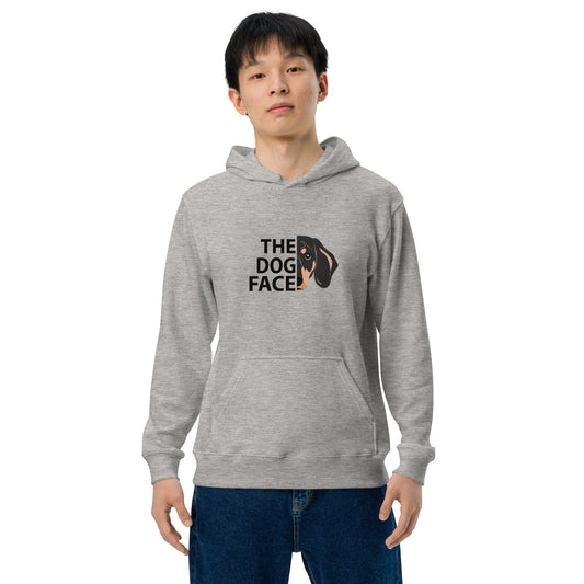 犬パーカー 犬イラスト いぬ かわいい ダックスフント犬 THE DOG FACE.