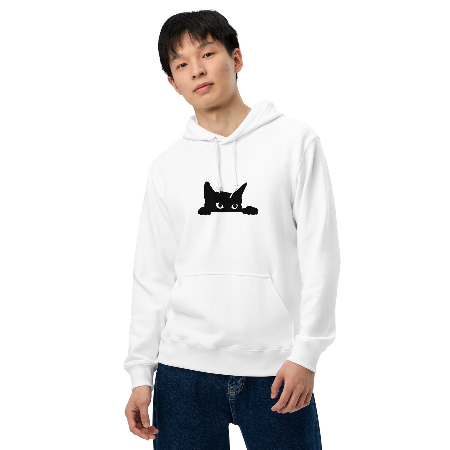 猫 パーカー ねこ かわいい 可愛い猫イラスト黒猫.