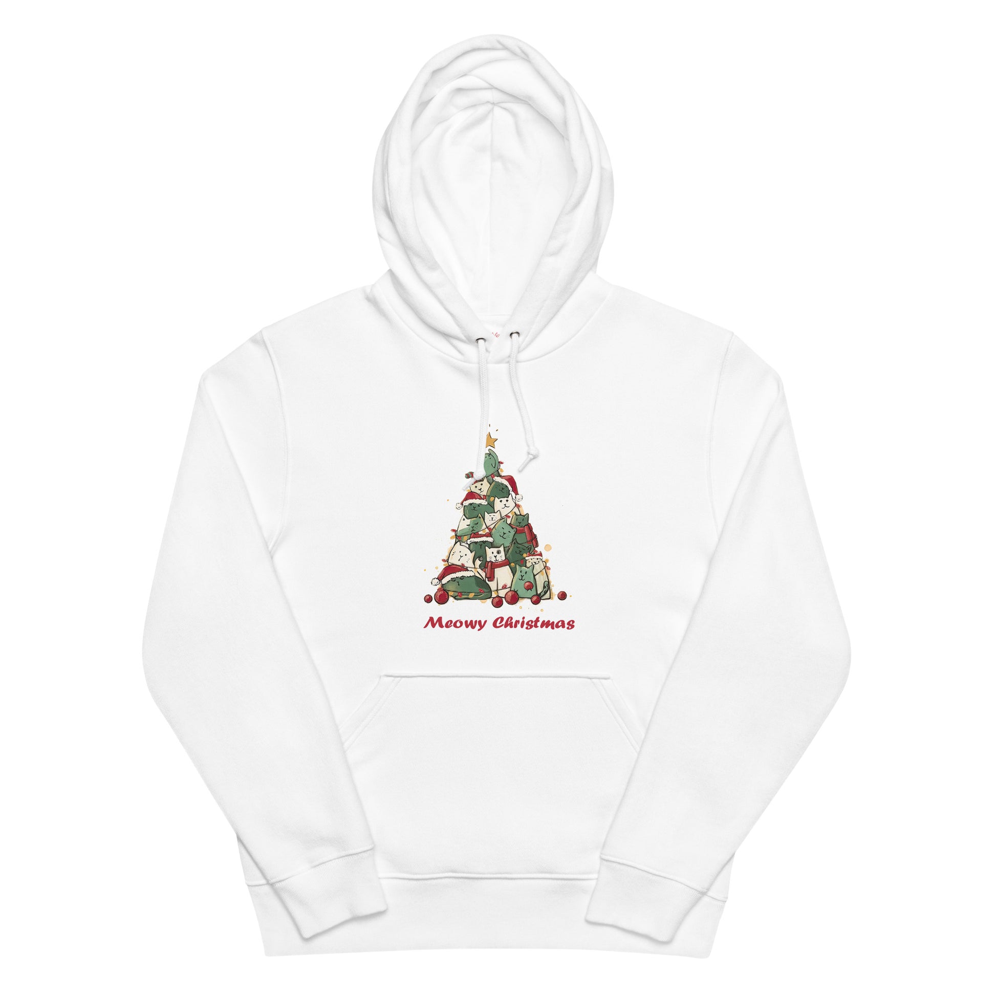 【クリスマス限定商品】猫 パーカー ねこ かわいい 猫イラスト 猫クリスマス.