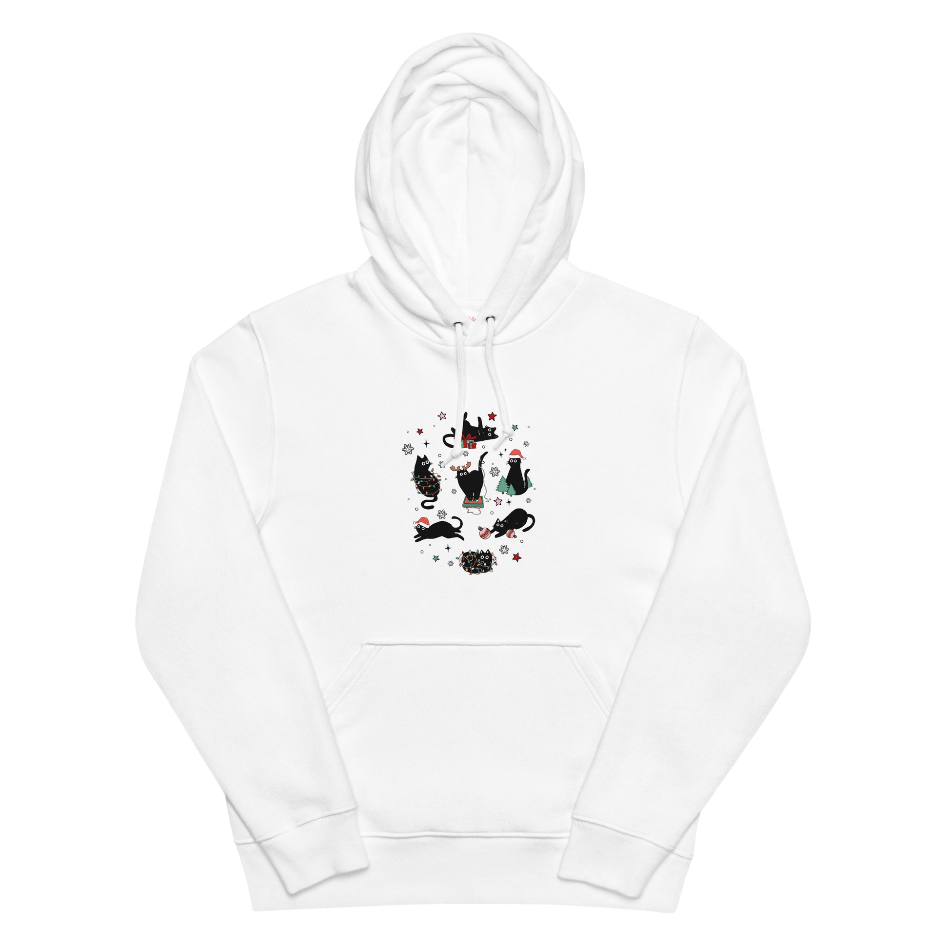 【クリスマス限定商品】猫 パーカー ねこ かわいい 猫イラスト 猫クリスマス.