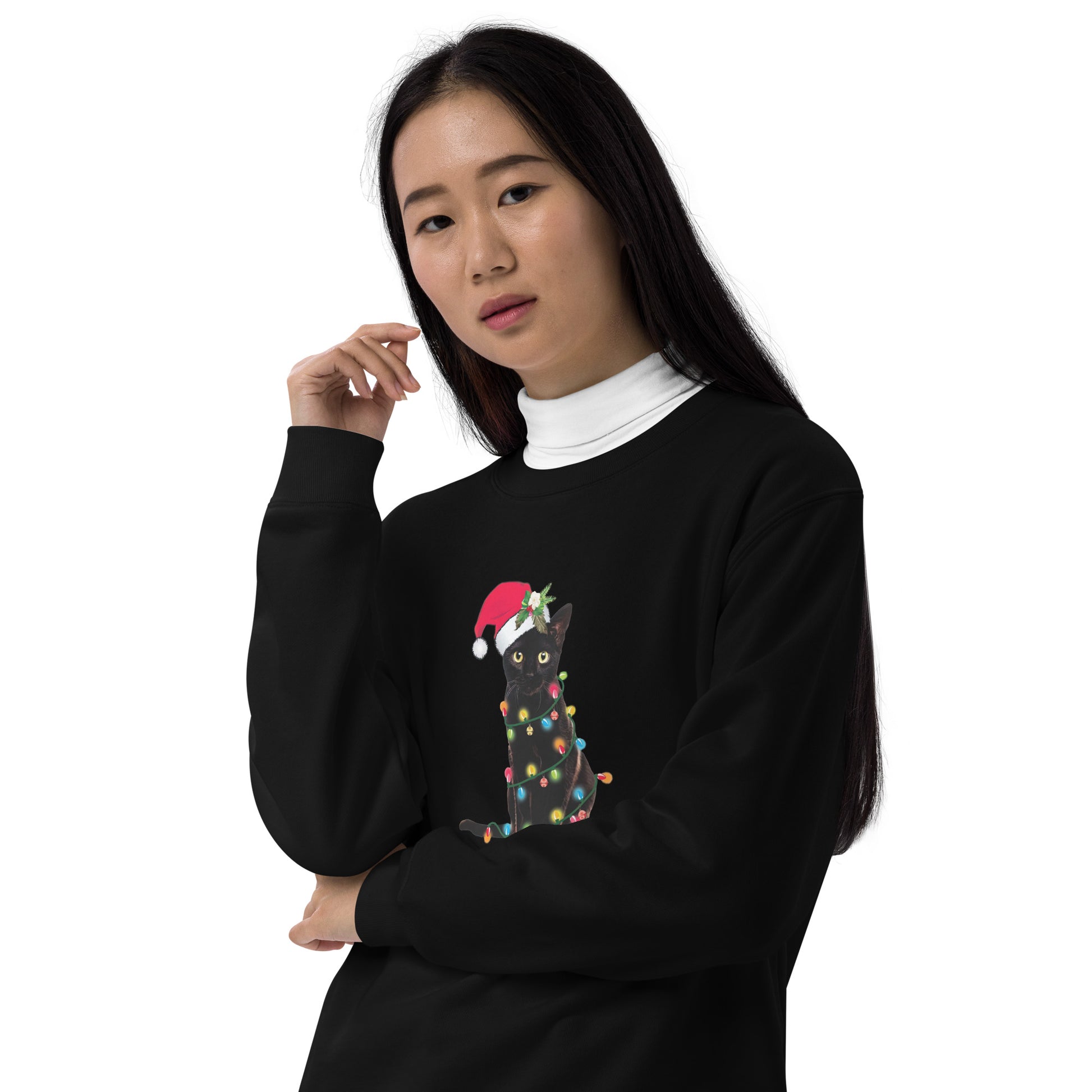 【クリスマス限定商品】猫 トレーナー ねこ かわいい 猫イラスト 猫クリスマス.